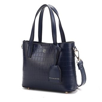MKF Collection Isolde Faux Leather Croc-Embossed Tote Bag