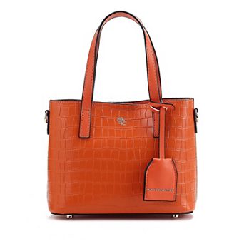 MKF Collection Isolde Faux Leather Croc-Embossed Tote Bag
