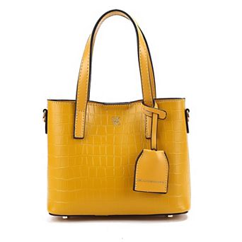MKF Collection Isolde Faux Leather Croc-Embossed Tote Bag