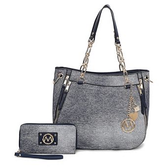 MKF Collection Lina Tote Bag & Wallet 2 pc Set