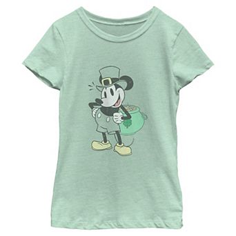 Girls' Disney’s Mickey Mouse Pot Of Gold Short Sleeve Graphic Tee