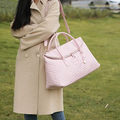 MKF Collection Eulalie Quilted Weekender Bag