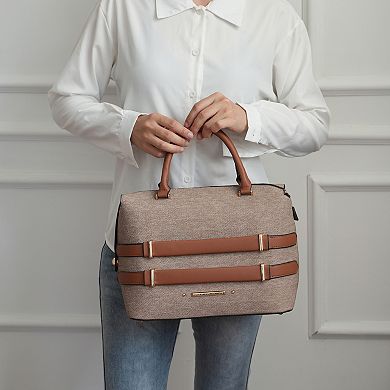 MKF Collection Leila Satchel Bag With Zip Closure