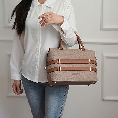 MKF Collection Leila Satchel Bag With Zip Closure