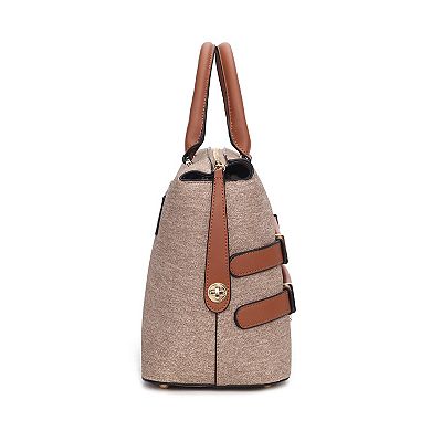 MKF Collection Leila Satchel Bag With Zip Closure