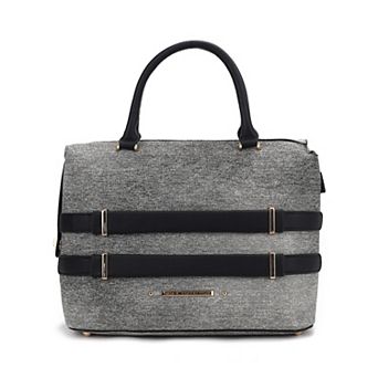 MKF Collection Leila Satchel Bag With Zip Closure