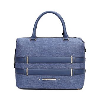 MKF Collection Leila Satchel Bag With Zip Closure