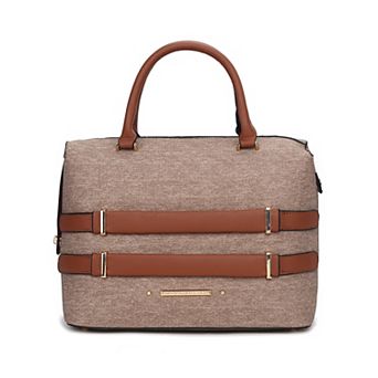 MKF Collection Leila Satchel Bag With Zip Closure