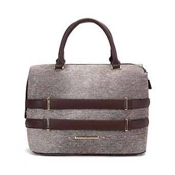 MKF Collection Leila Satchel Bag With Zip Closure