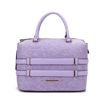 MKF Collection Leila Satchel Bag With Zip Closure