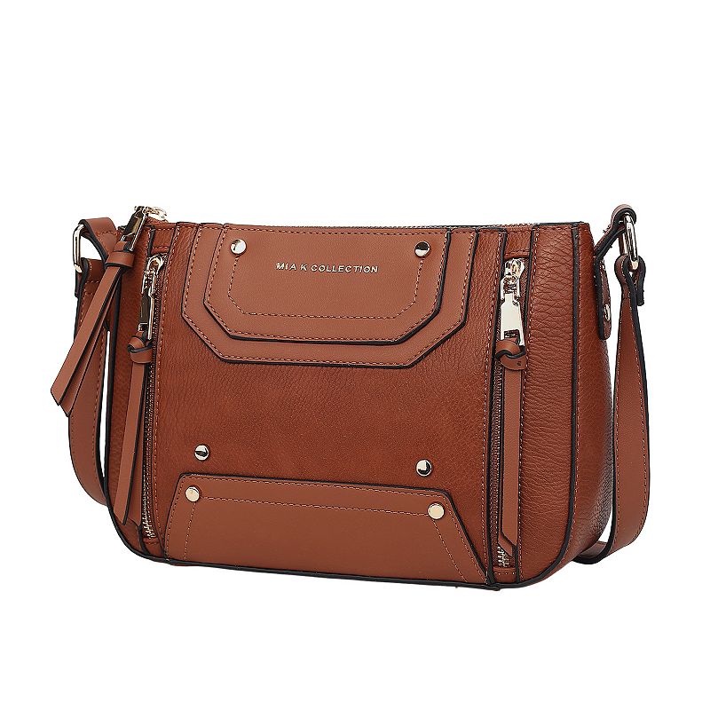 MKF Collection Noemi Shoulder Bag With Zip Closure, Brown