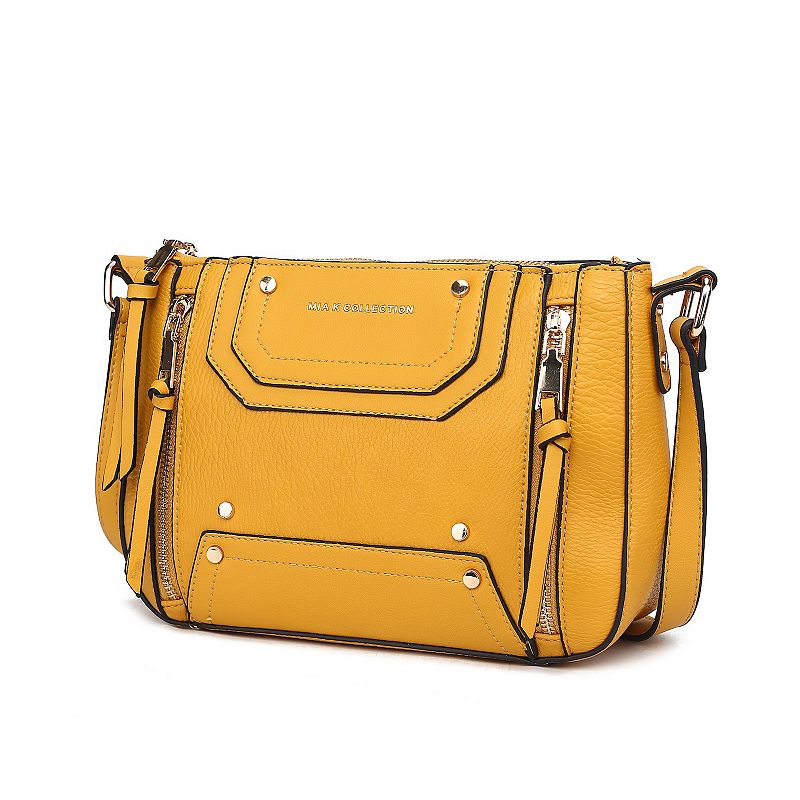 MKF Collection Noemi Shoulder Bag With Zip Closure, Yellow
