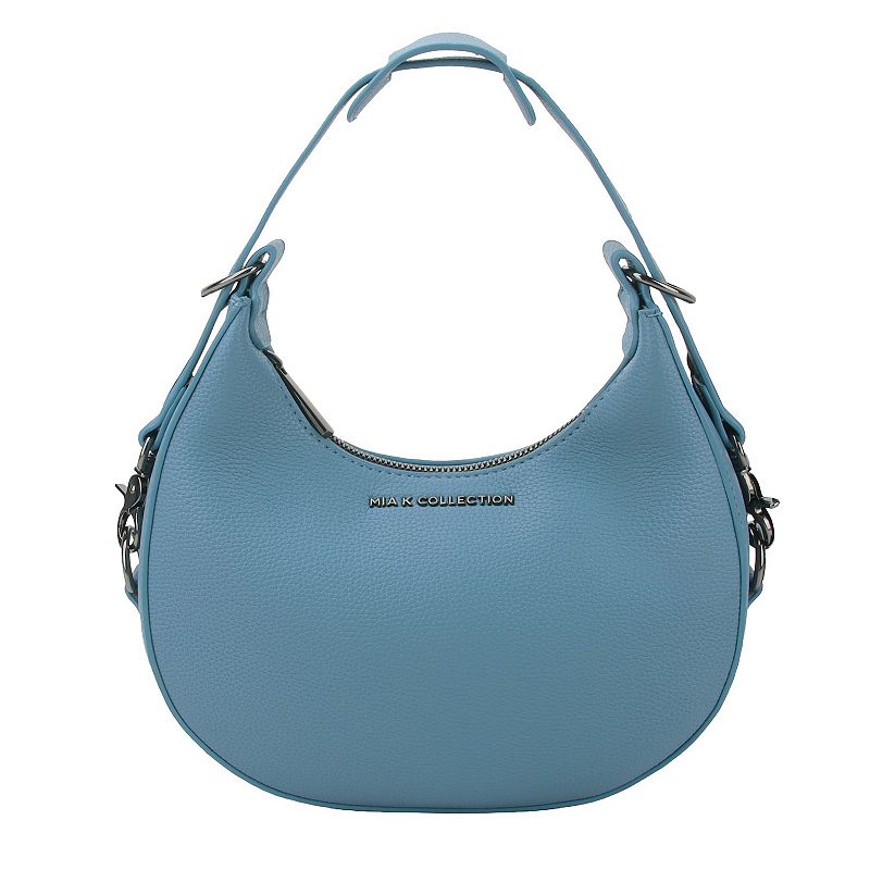 MKF Collection Nylah Shoulder Bag with Zip Closure, Blue