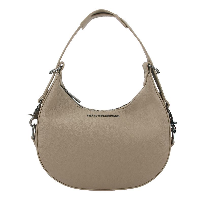 MKF Collection Nylah Shoulder Bag with Zip Closure, Brown