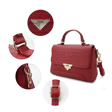 MKF Collection Saphira Satchel Bag With Crossbody Strap