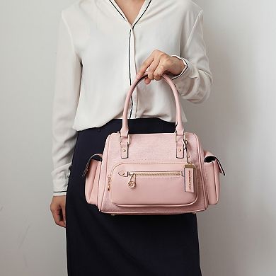 MKF Collection Thalia Satchel Bag With Side Pockets