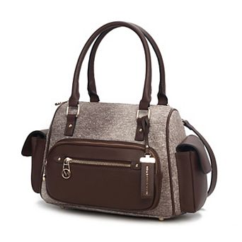 MKF Collection Thalia Satchel Bag With Side Pockets