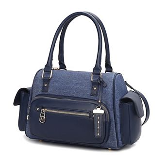 MKF Collection Thalia Satchel Bag With Side Pockets