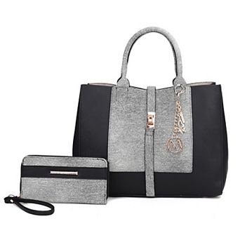 MKF Collection Yola Tote Bag & Wallet 2 pc Set