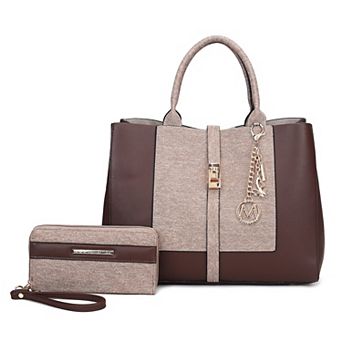 MKF Collection Yola Tote Bag & Wallet 2 pc Set