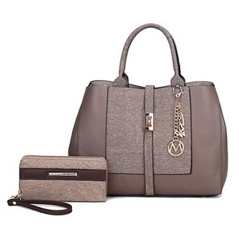 MKF Collection Yola Tote Bag & Wallet 2 pc Set