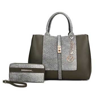 MKF Collection Yola Tote Bag & Wallet 2 pc Set