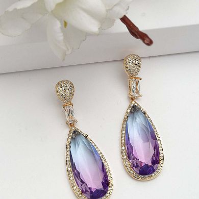 AGP PARIS Diva Collection Raindrop Zirconia Earrings