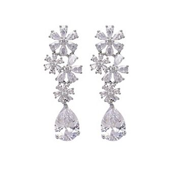 Elegant Floral Drop Earrings