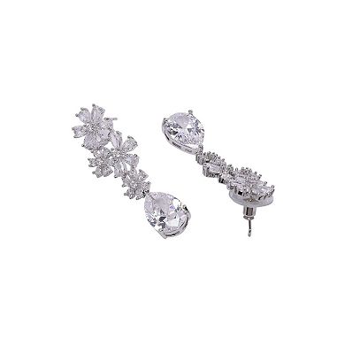 Elegant Floral Drop Earrings