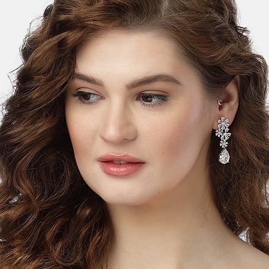 Elegant Floral Drop Earrings