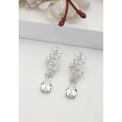 Elegant Floral Drop Earrings