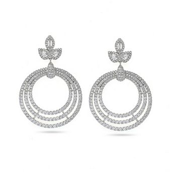 AGP PARIS Gleaming Cluster Drop Earrings