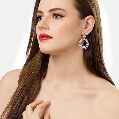 AGP PARIS Gleaming Cluster Drop Earrings