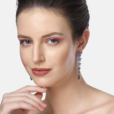 Diva Floral Long Drop Earrings