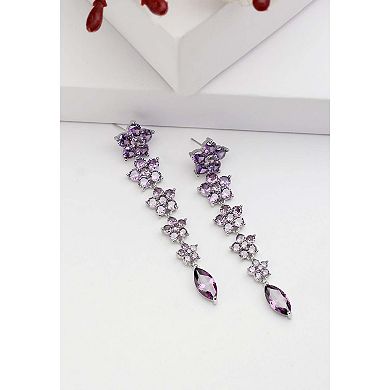 Diva Floral Long Drop Earrings
