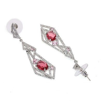 AGP PARIS Glittering Hollow Geometric Dangle Earrings