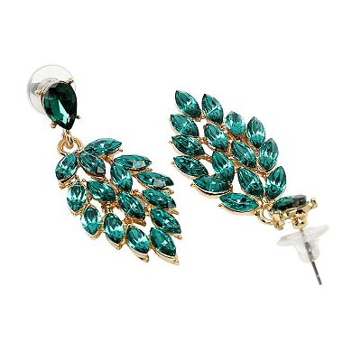 AGP PARIS Diva Collection Leafy Dangle Chandelier Earrings
