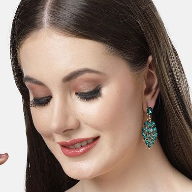 AGP PARIS Diva Collection Leafy Dangle Chandelier Earrings