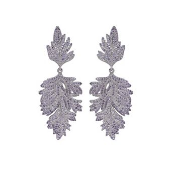 Diva Leaf Shaped Drop Earrings