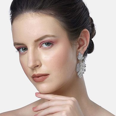Diva Leaf Shaped Drop Earrings