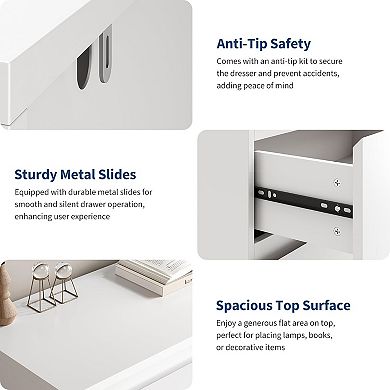 6 Drawer Dresser, Simply Modern Chest of Drawers