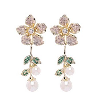 AGP PARIS Diva Floral Drop Earrings