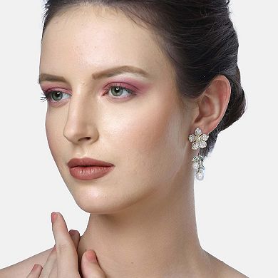 AGP PARIS Diva Floral Drop Earrings