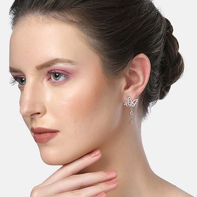 AGP PARIS Diva Dainty Double Butterfly Earrings