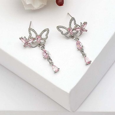 AGP PARIS Diva Dainty Double Butterfly Earrings