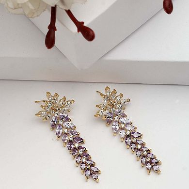 AGP PARIS Diva Floral Dangle Earrings