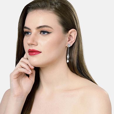 Classy Floral Drop Earrings