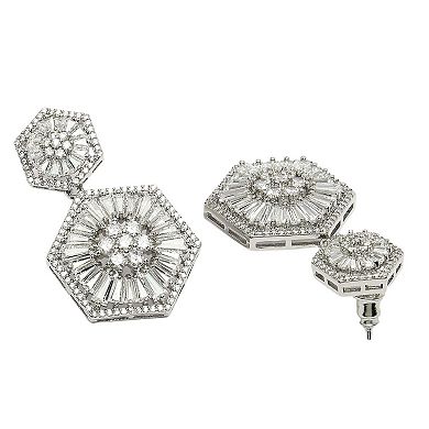 AGP PARIS Diva Collection Cubic Zirconia Dangle Earrings