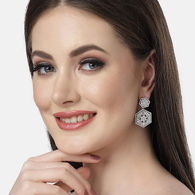 AGP PARIS Diva Collection Cubic Zirconia Dangle Earrings