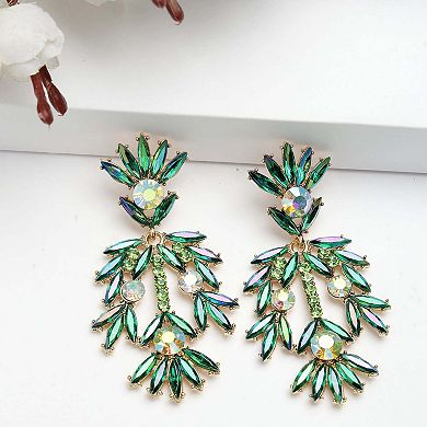 AGP PARIS Diva Collection Fancy Floral Plume Earrings